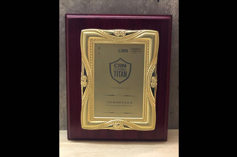 CRN Channel Titan 2017 presented to Anuradha Kaur - One Network Consulting